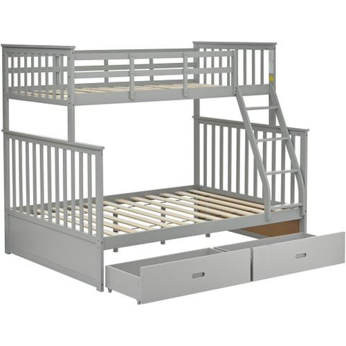 Bunk Bed With Ladder, And Safety Guard Rails Bunk Bed With Ladder, And Safety Guard Rails