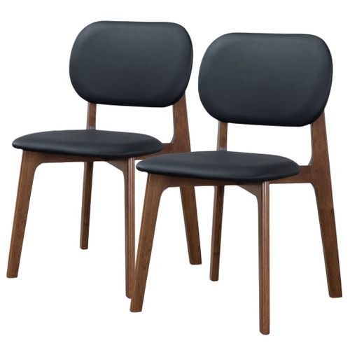 Kelsey - Dining Chair (Set of 2) - Black / Brown
