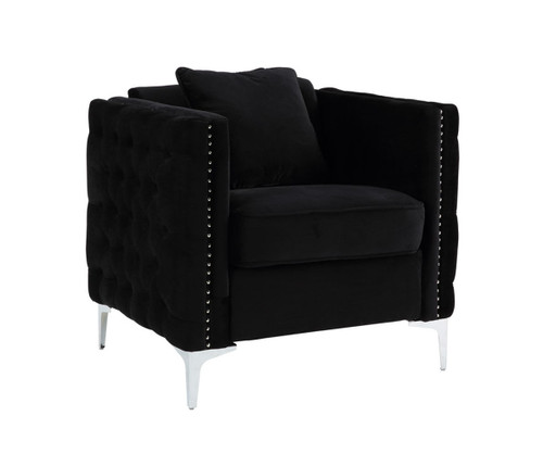 Bayberry - Chair With 1 Pillow - Black