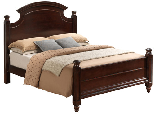 Queen Bed Traditional - Cappuccino
