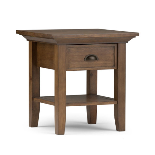 Redmond - End Table - Rustic Natural Aged Brown