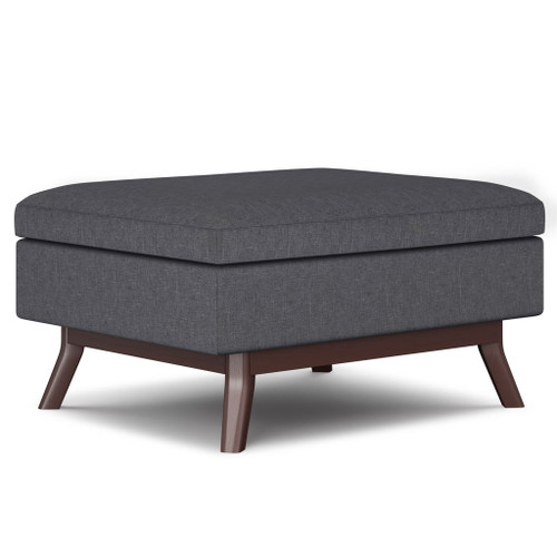 Owen - Coffee Table Storage Ottoman - Slate Gray