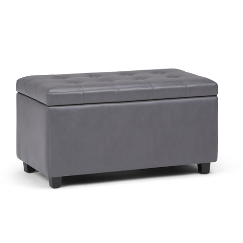 Cosmopolitan - Storage Ottoman - Stone Gray