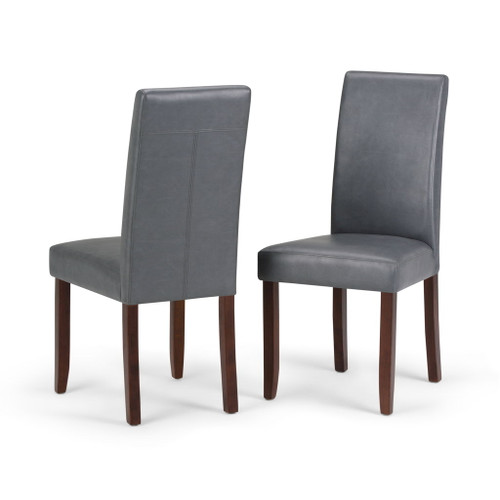 Acadian - Parson Dining Chair (Set of 2) - Stone Gray