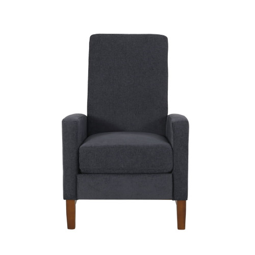 Wide Hand Manual Club Recliner - Charcoal