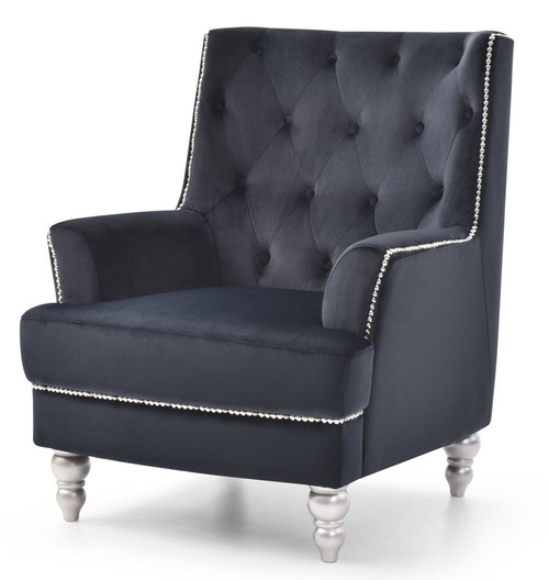 Traditional Armchair Elegant - Black