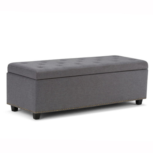 Hamilton - Storage Ottoman - Slate Gray