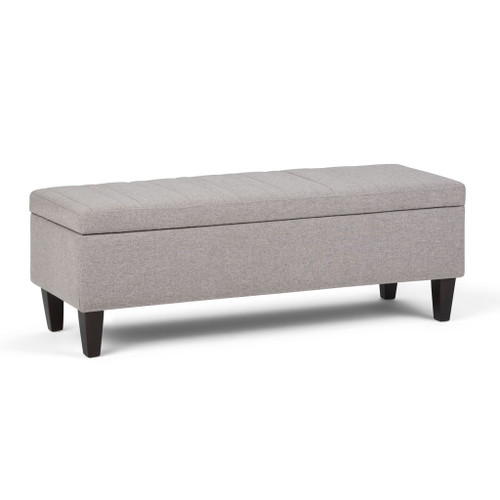 Monroe - Storage Ottoman - Cloud Gray