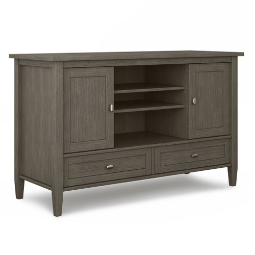 Warm Shaker - TV Media Stand - Farmhouse Gray