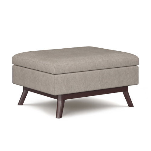 Owen - Coffee Table Storage Ottoman - Natural