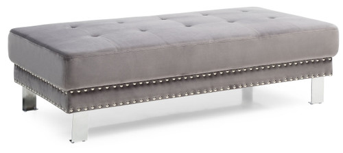 Ottoman For Contemporary Homes - Gray