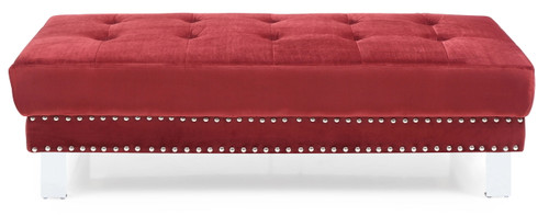 Ottoman For Contemporary Homes - Cherry