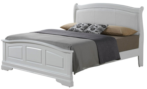 King Elegant Bed - White