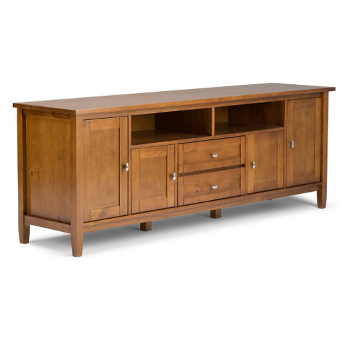 Warm Shaker - TV Media Stand - Light Golden Brown