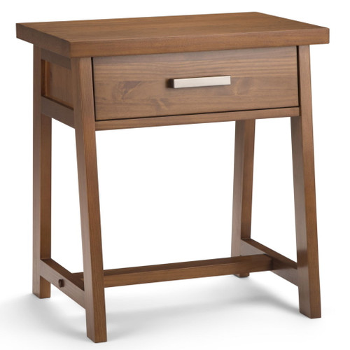 Sawhorse - Bedside Table - Medium Saddle Brown