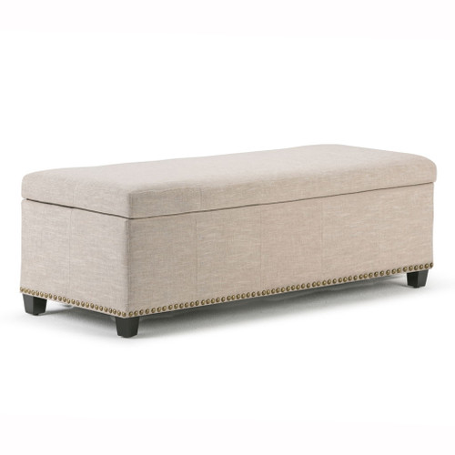 Kingsley - Large Storage Ottoman - Natural