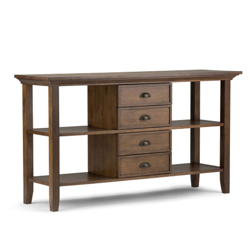 Redmond - Console Sofa Table - Rustic Natural Aged Brown