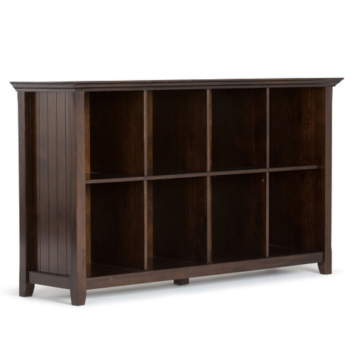 Acadian - 8 Cube Storage Sofa Table - Brunette Brown