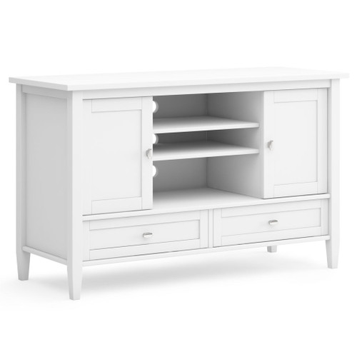 Warm Shaker - Handcrafted TV Media Stand - White