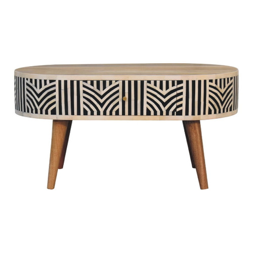 Inlay - Edessa Bone Coffee Table - Oak
