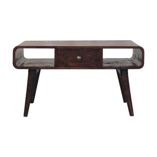 Curved Coffee Table - Walnut