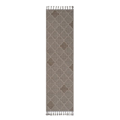 Guros - 2' X 8' Trellis Indoor / Outdoor Area Rug - Cream