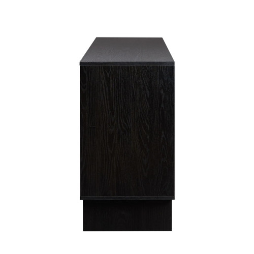 Scandi - Sideboard With Beveled Drawers - Black