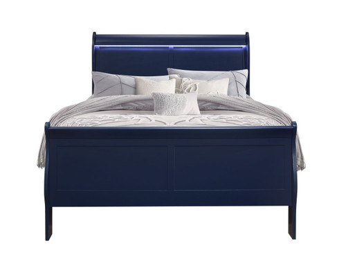 Charlston - Full Bed With LED - Blue