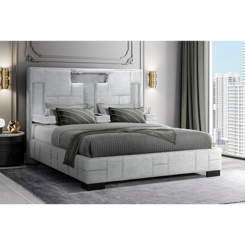 Yaris - King Bed - Gray