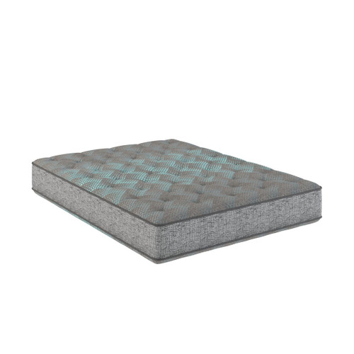 Comfort Care - 9" Full Size, 2 Sided Foam Core Mattress, Medium Comfort - Gray / Blue