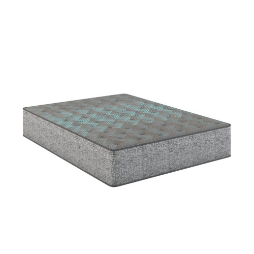 Comfort Care - 9" King Size, 2 Sided Foam Core Mattress, Medium Comfort - Gray / Blue