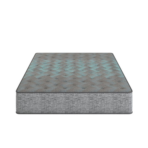 Comfort Care - 9" Queen Size, 2 Sided Foam Core Mattress, Medium Comfort - Gray / Blue