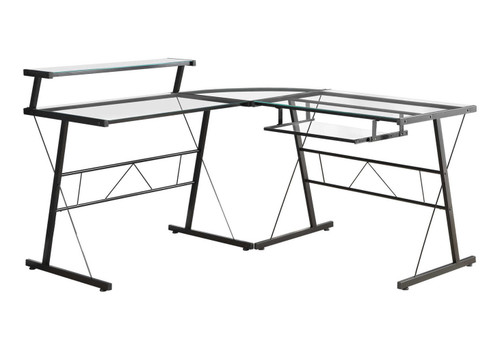 Corner Computer Desk L Shape For Home Office - Black