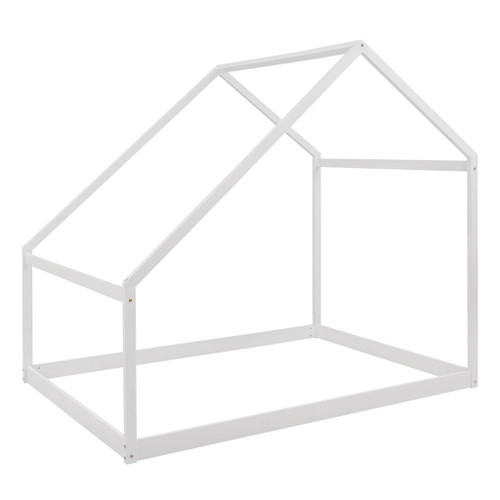 Full Size Playhouse Style Bed - White