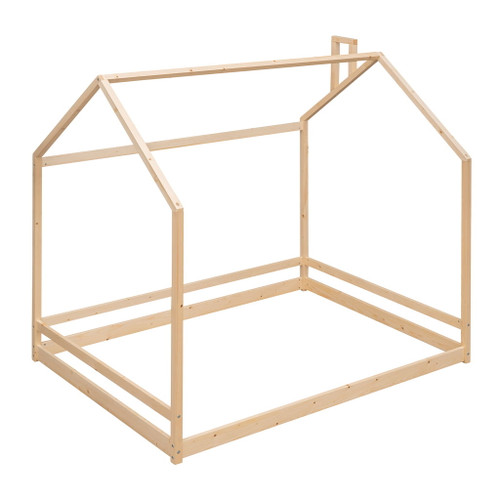 Full Size Playhouse Bed - Natural