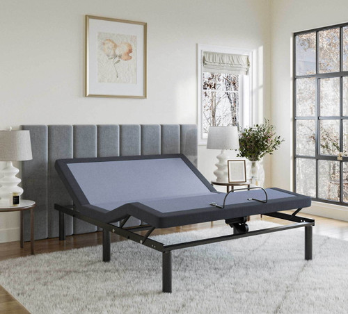 Bt2500 - Full Adjustable Bed Base With Full-Range Positions Adjustment - Blue / Gray