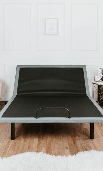 Btx5 - Twin Adjustable Bed Base With Head And Foot Position Adjustment - Black / Gray