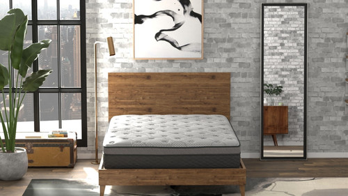 CS Hybrid - 12" California King Pocket Coil Mattress - Black / Gray