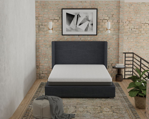 Pur Chill - 10" Queen Medium Firm Mattress With Phase Change Cooling Fabric - White / Gray