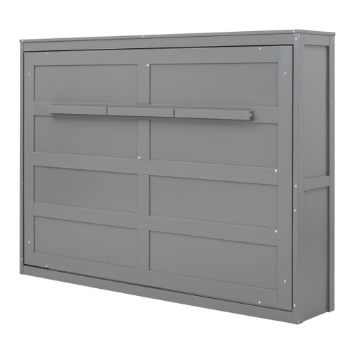Full Size Murphy Wall Bed - Gray