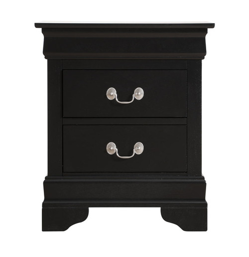 Louis Phillipe - Elegant Nightstand - Black