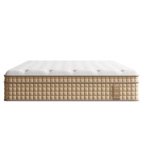 12" Queen Hybrid Mattress With Innersprings & Gel Memory Foam - Beige / White