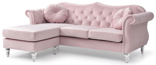 Hollywood - Sofa Chaise - Pink