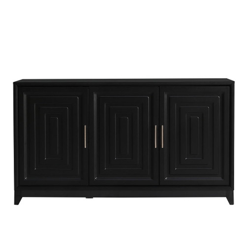 TV Stand For TVs Up To 65", Modern Entertainment Center Media Console Cabinet With 2 Spacious Storage Space