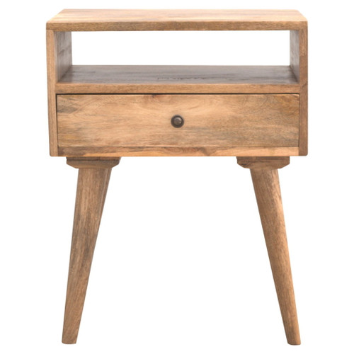 Nightstand With Open Slot - Oak Nightstand With Open Slot - Oak