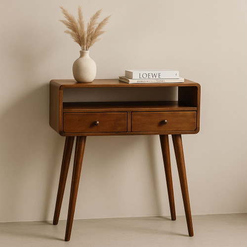 Mini Console Table - Chestnut