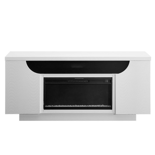 Alessia - Electric Fireplace With Multi Color LED And Flame Settings - White