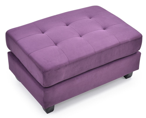 Vibrant Contemporary Ottoman - Purple