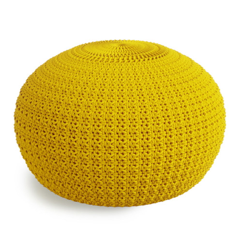 Sonata - Handcrafted Round Knitted Outdoor / Indoor Pouf Sonata - Handcrafted Round Knitted Outdoor / Indoor Pouf