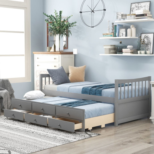 Twin Size Daybed With Trundle And Drawers Twin Size Daybed With Trundle And Drawers